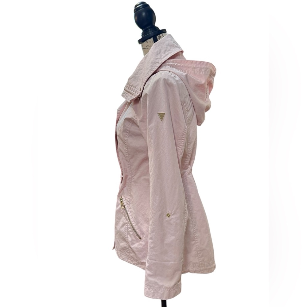 Guess Jacket Utility Anorak Rain Coat Pink Women’s Small - Picture 4 of 16